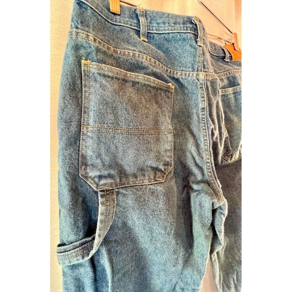 Saf-Tech Flame Resistant Carpenter Jeans HRC2 Blue Straight Leg Cotton 36x30 EUC - Picture 9 of 16